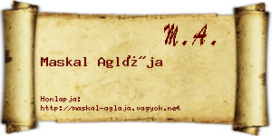 Maskal Aglája névjegykártya